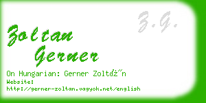 zoltan gerner business card